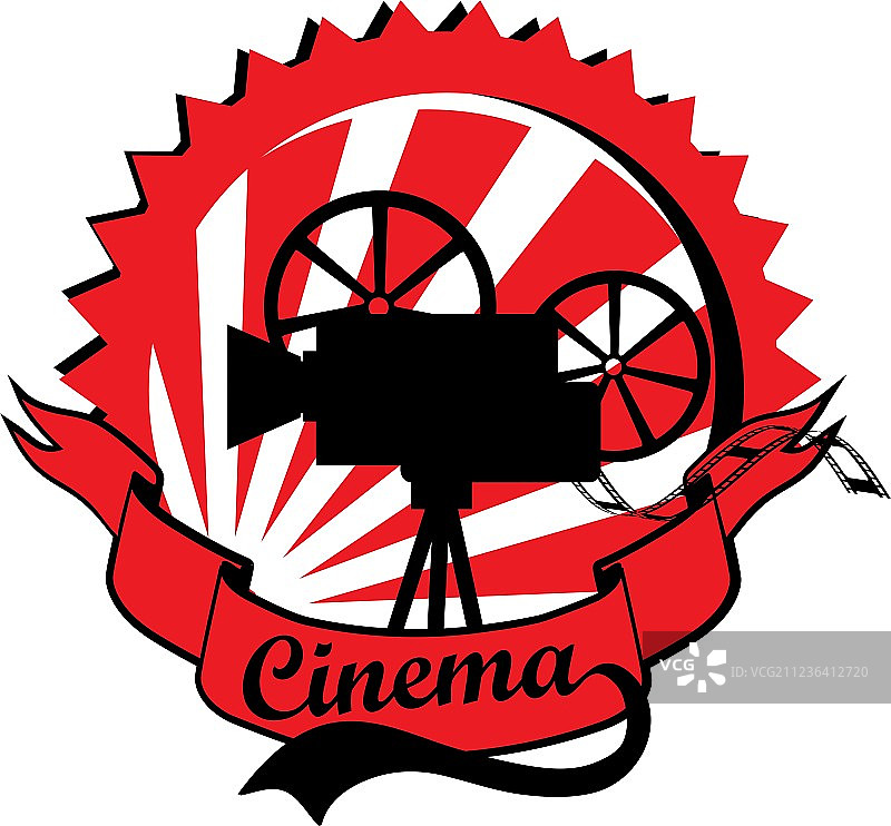 复古电影标签图片素材