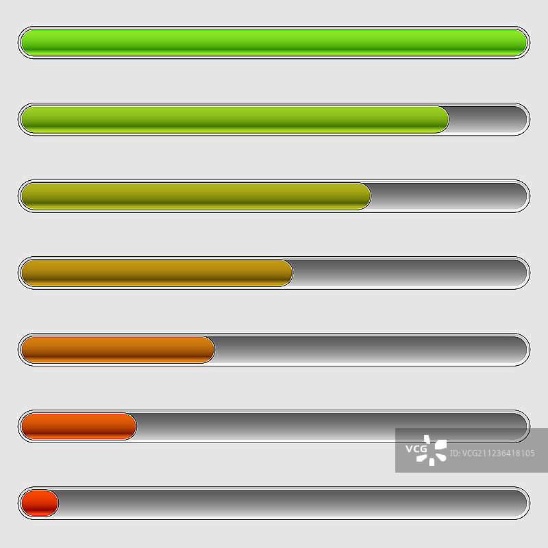 水平进度条完成加载图片素材