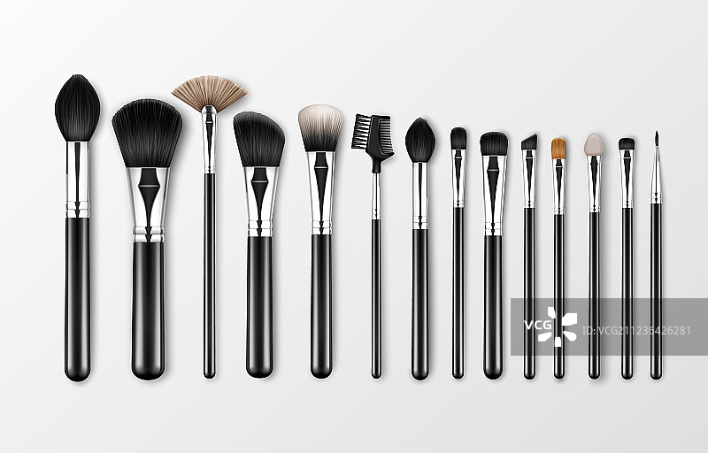 黑色专业彩妆合集图片素材