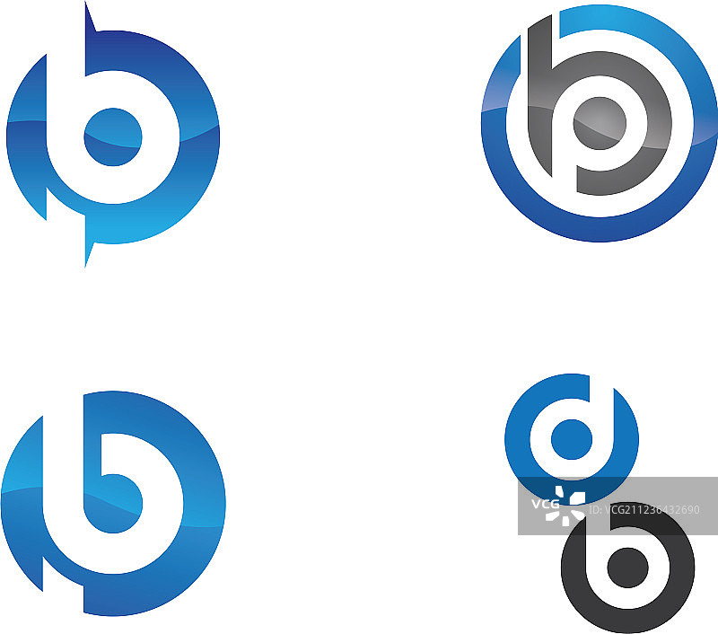 字母P标志模板图片素材