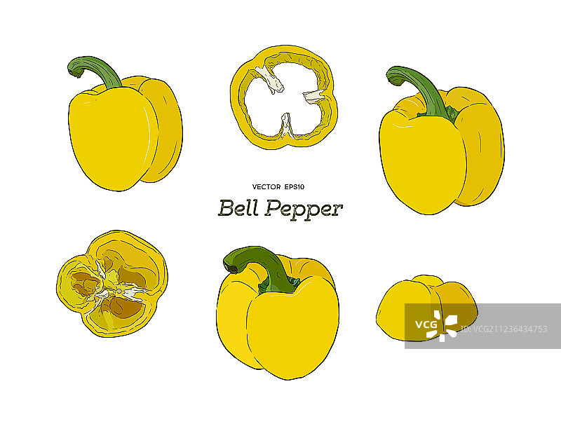 手绘辣椒素材图片素材