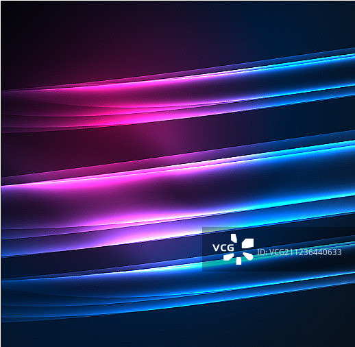 能量线在黑暗中发光图片素材