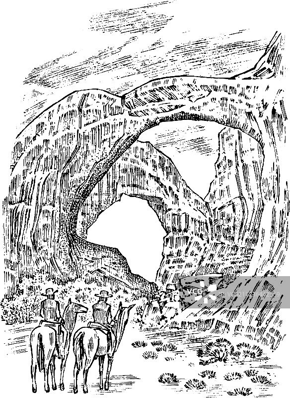 复古山脉大峡谷图片素材