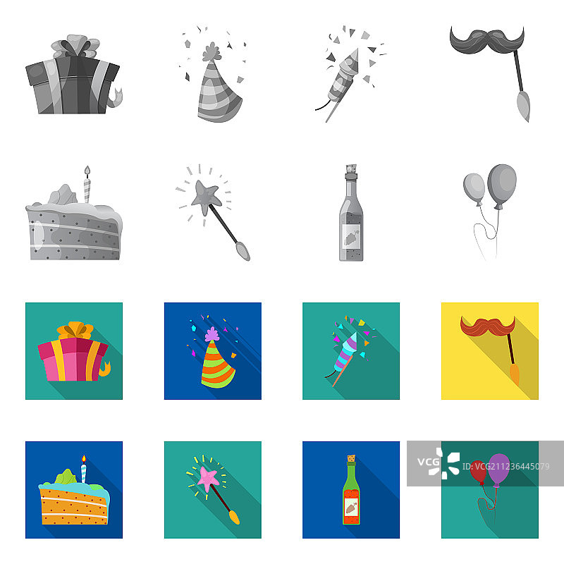 派对生日图标设计集图片素材