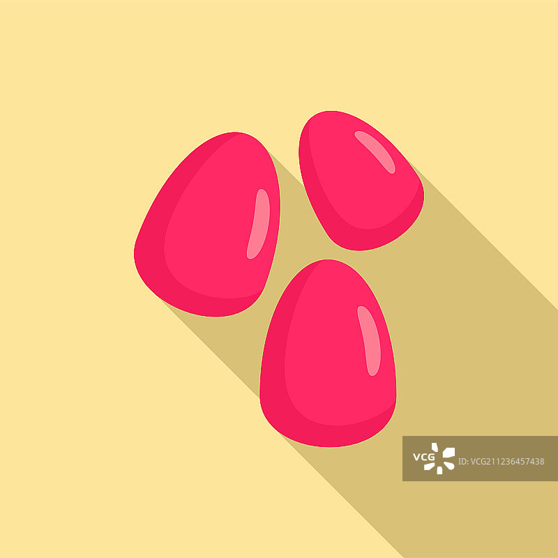 扁平风格石榴籽图标图片素材