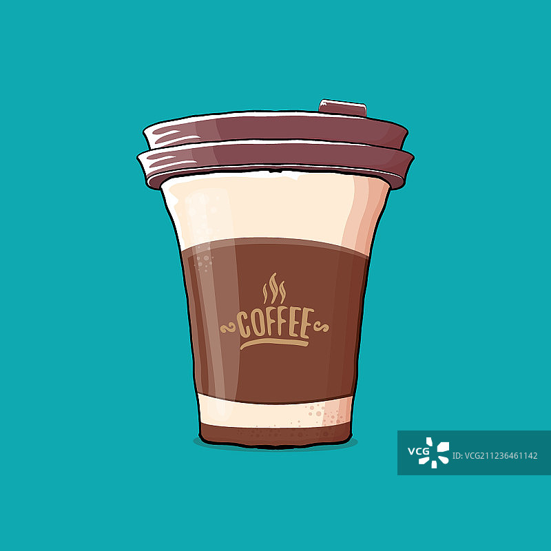 绿松石背景上的咖啡杯图片素材