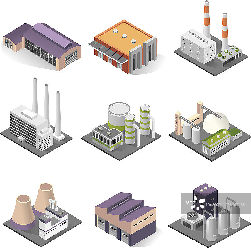 工业建筑与工厂建筑图片素材