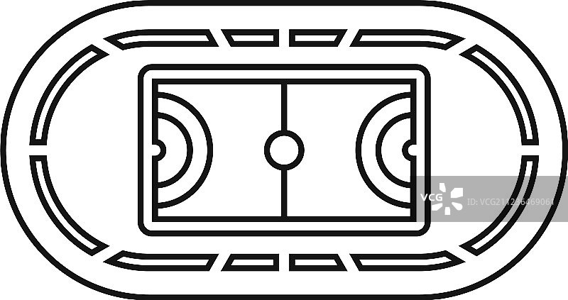 顶部运动场地图标轮廓样式图片素材