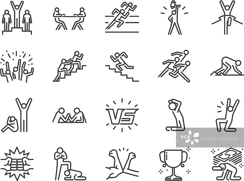 比赛图标合集图片素材