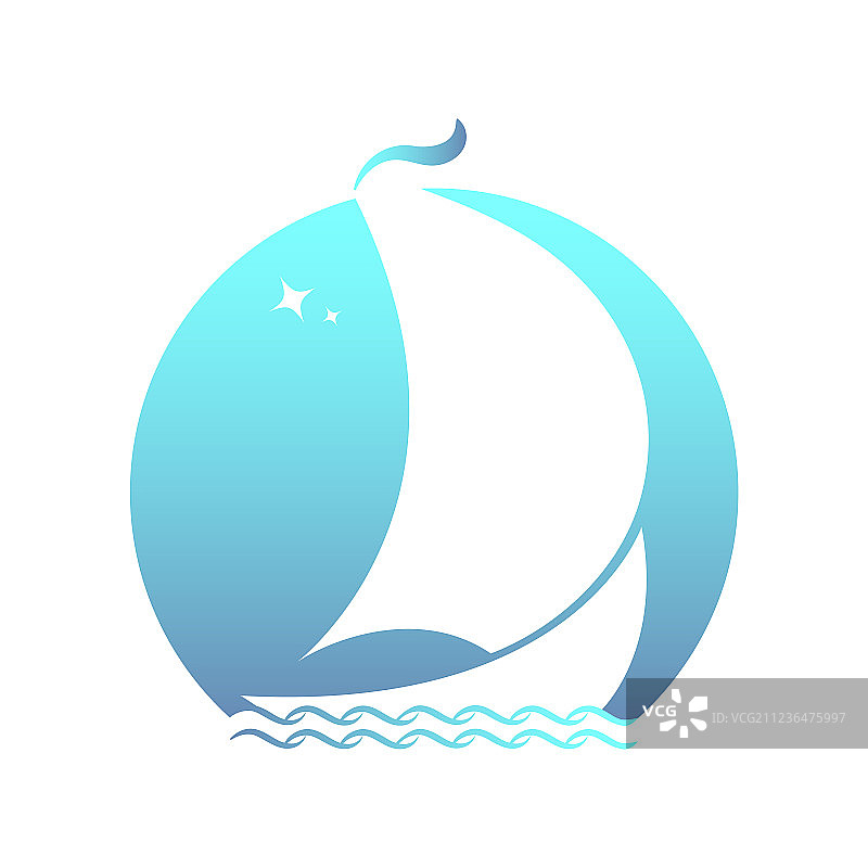 阳光下的海浪游艇图片素材