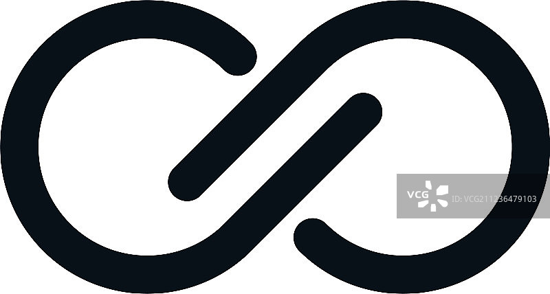 无限符号单色图图片素材