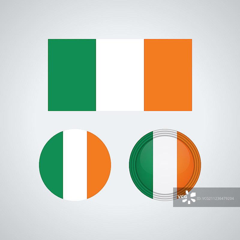 爱尔兰三重旗帜图片素材