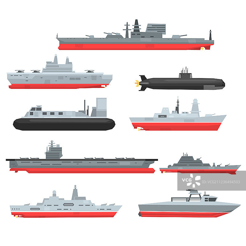 各种海军作战舰艇图片素材