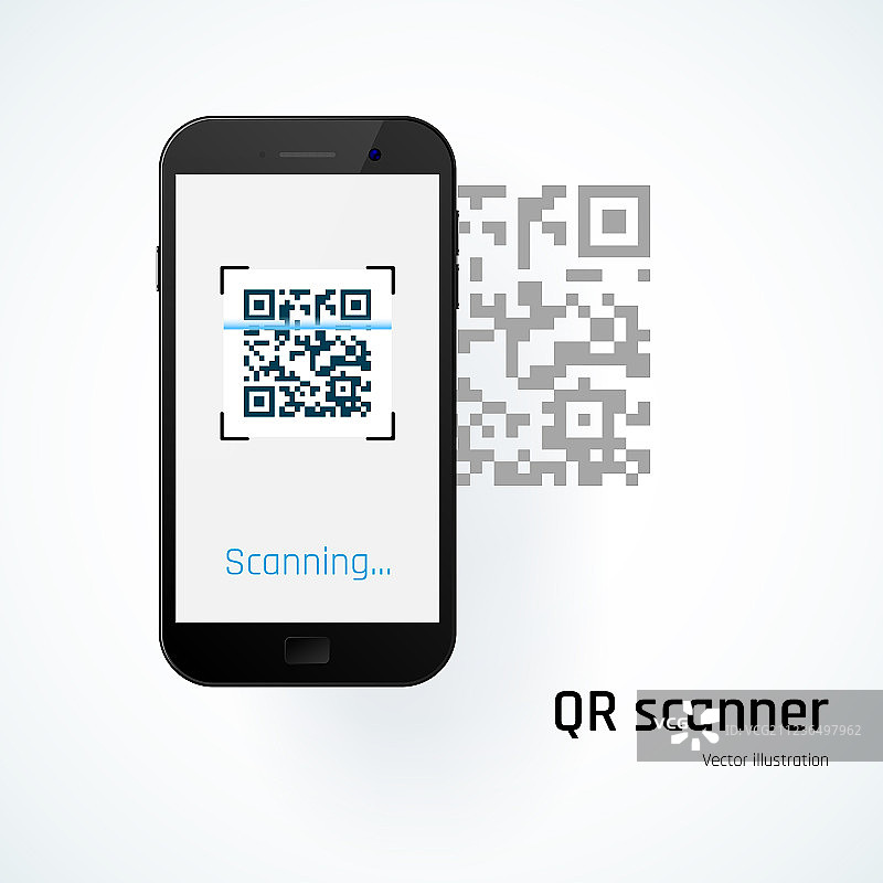 手机扫描二维码图片素材