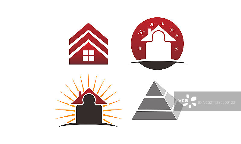 房地产模板集图片素材