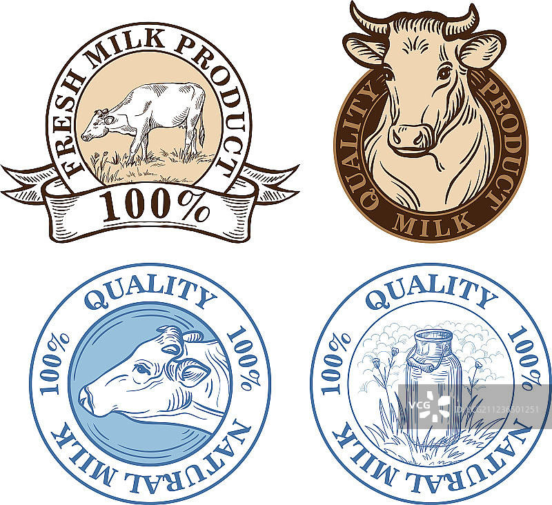 奶牛标签合集图片素材