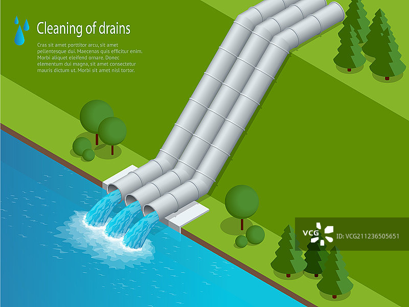 清洁排水沟图片素材
