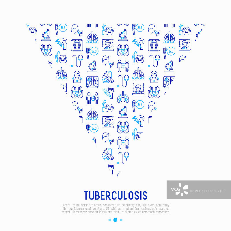 三角形结核病概念图片素材