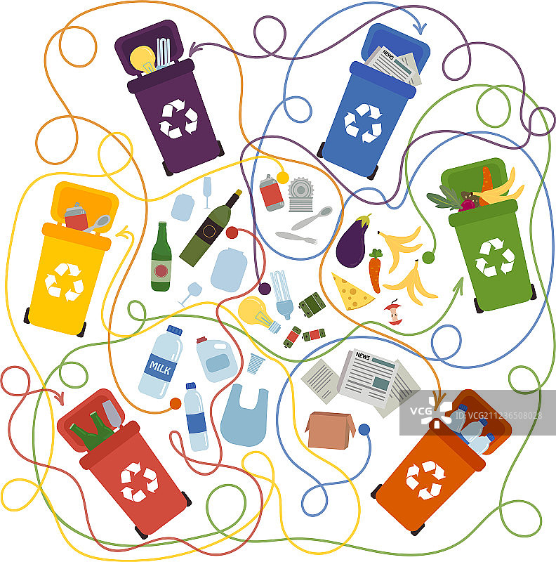 儿童可回收迷宫游戏图片素材