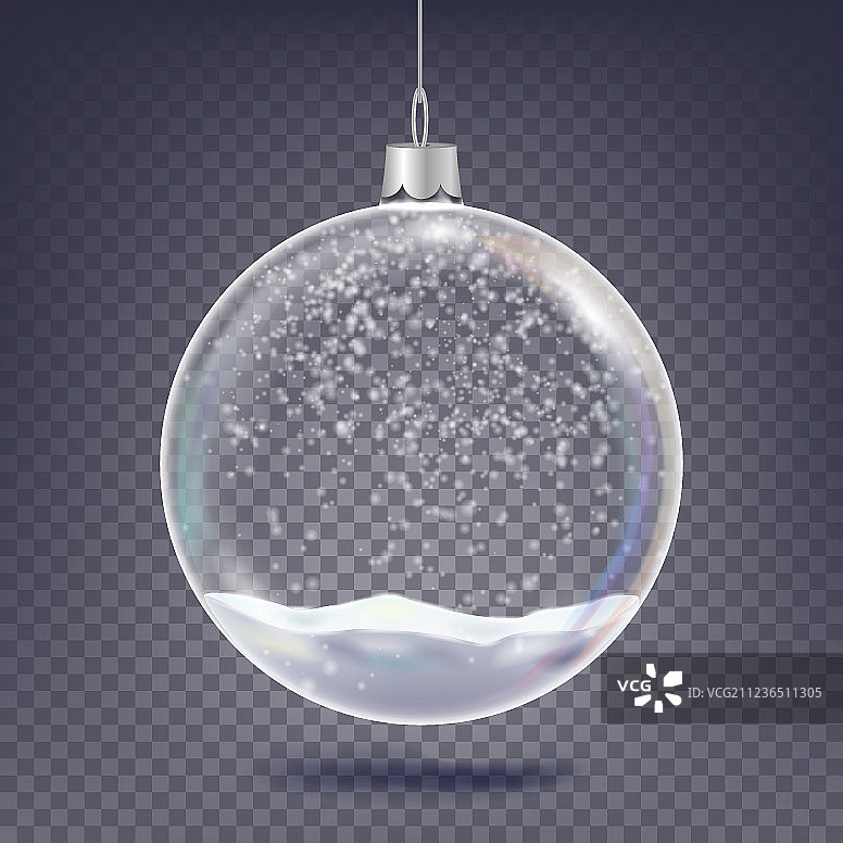 经典圣诞树玻璃球图片素材