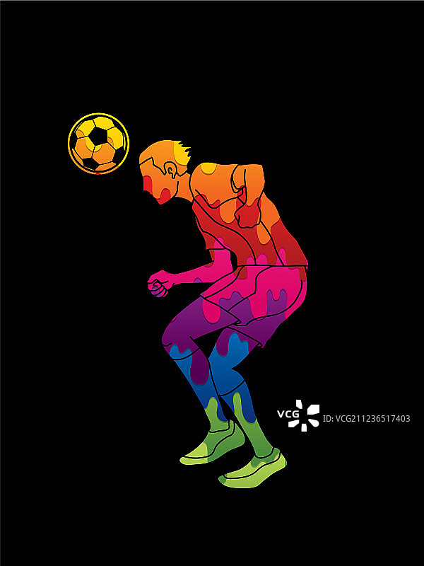 足球运动员颠球动作图片素材