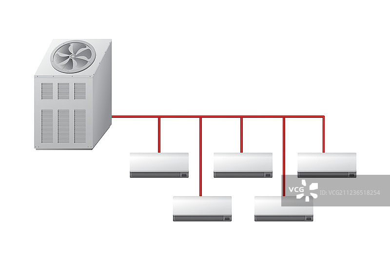 带室内装置的冷却器图片素材