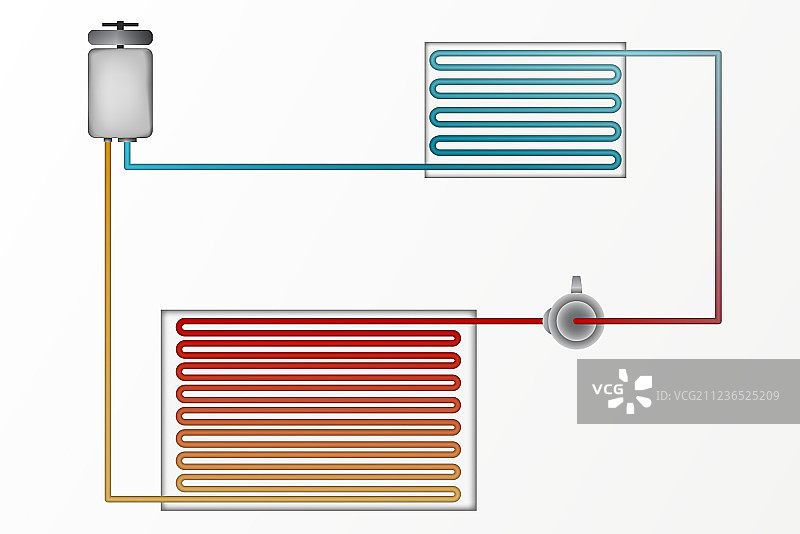 空调技术示意图图片素材