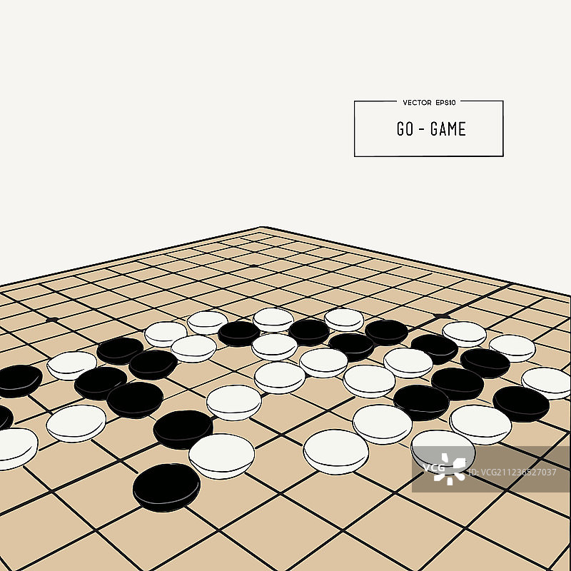 围棋中国棋盘游戏草图图片素材