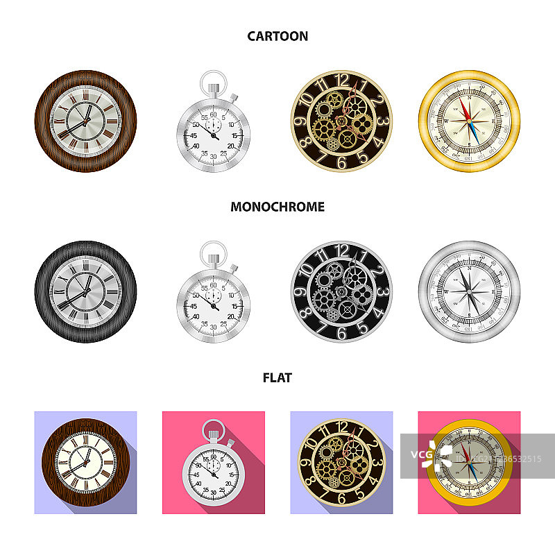 时钟和时间Logo合集图片素材