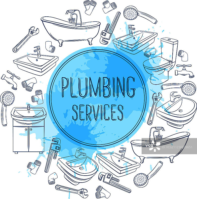 管道维修服务banner图片素材