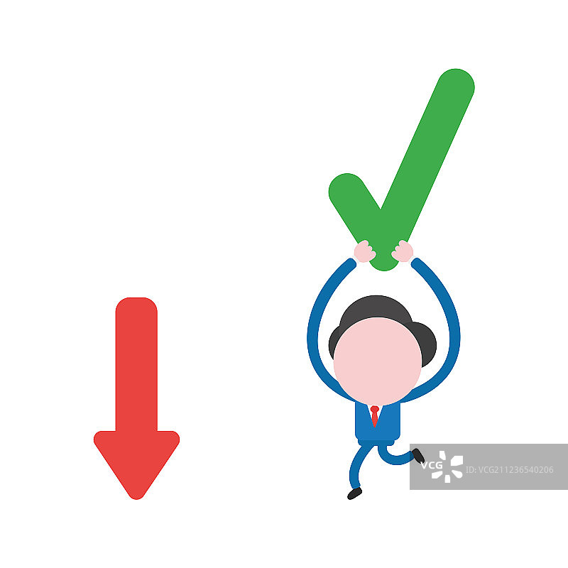 拿着支票奔跑的商人图片素材