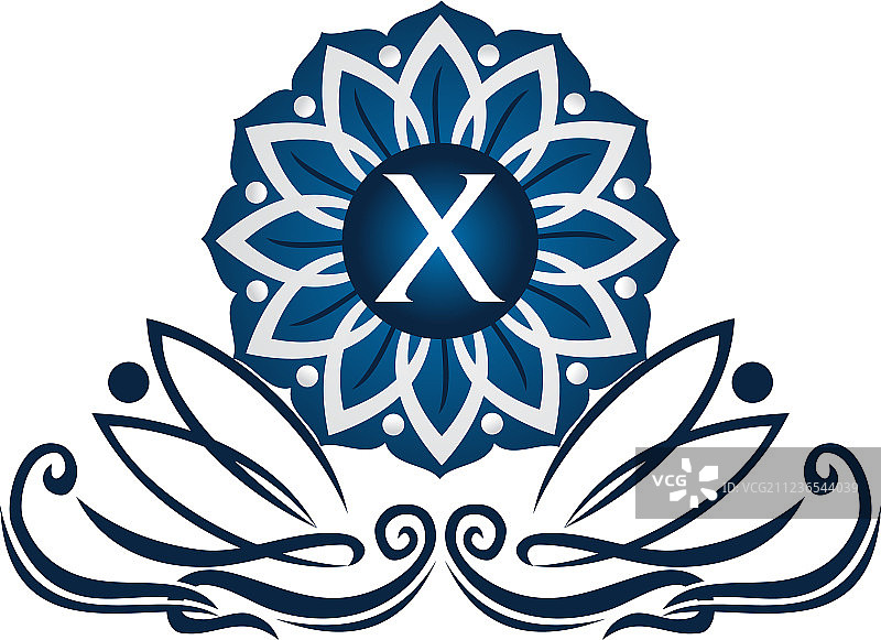 花卉优雅图标X图片素材