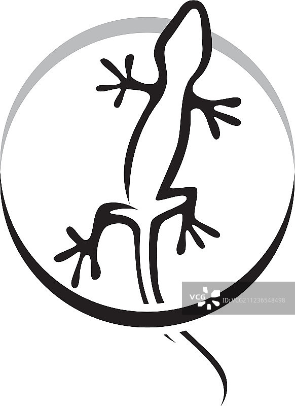 蜥蜴变色龙壁虎黑色剪影图片素材