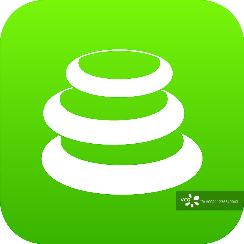 堆叠的玄武岩平衡石图标数字图片素材