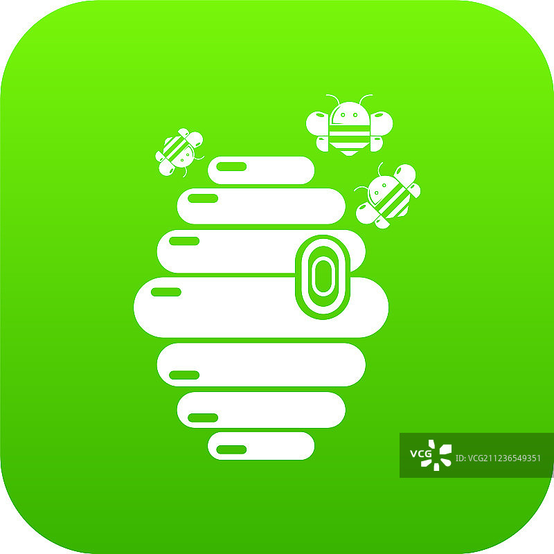 绿色群集图标图片素材