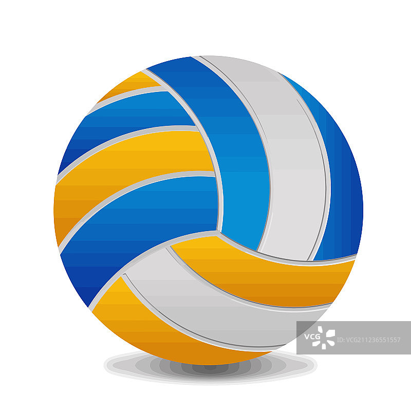 白色背景上的排球图片素材