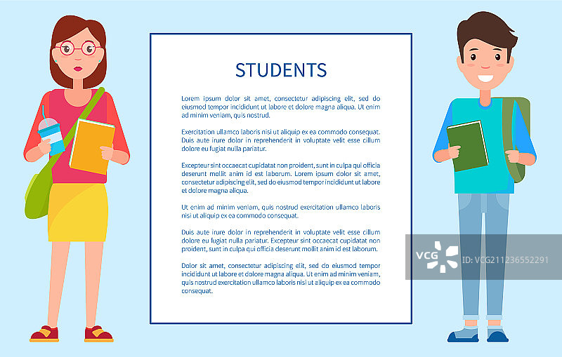 学生（男孩）、毛衣长裤、书籍、女孩、咖啡图片素材