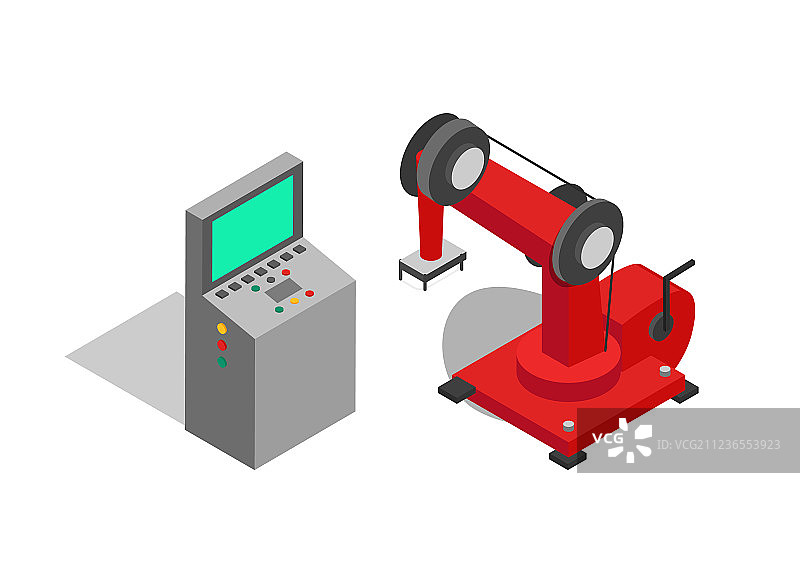 遥控器和红色机器海报图片素材