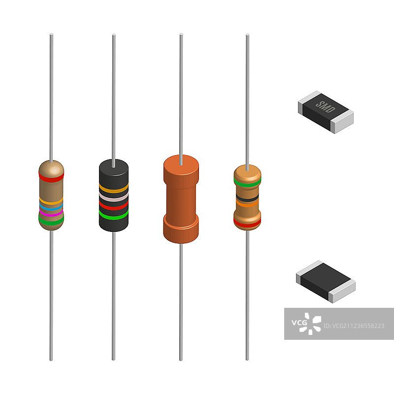 多种3D电阻图片素材
