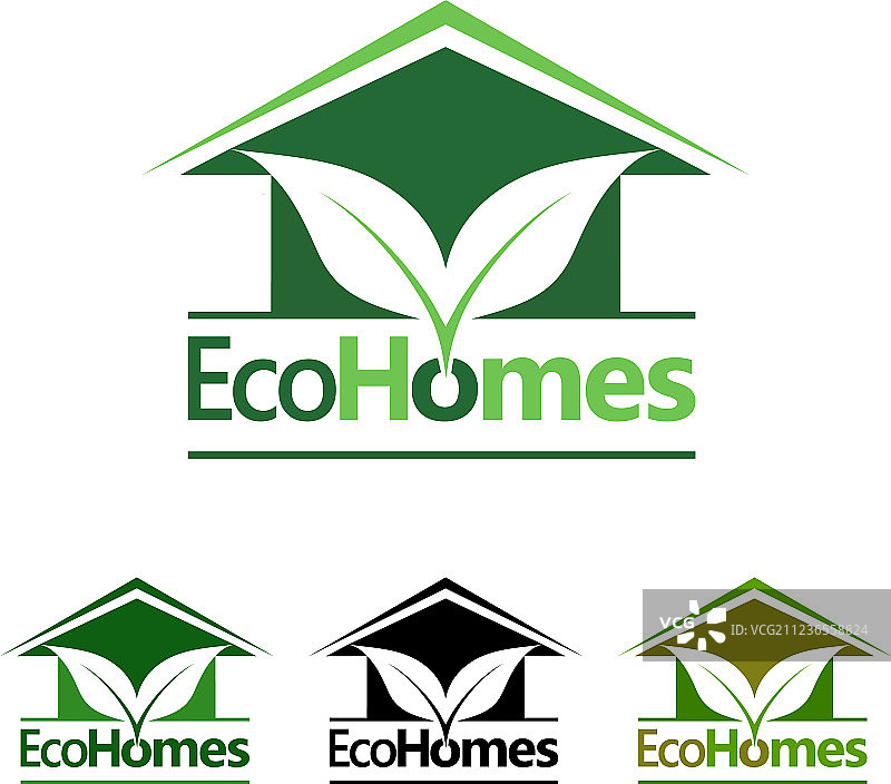 生态住宅标志图片素材