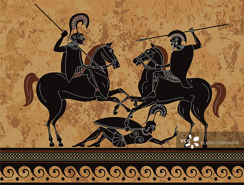 古希腊战士斯巴达英雄神话图片素材