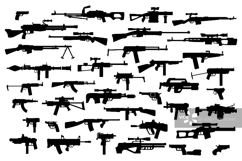 各种现代枪械枪支大合集图片素材