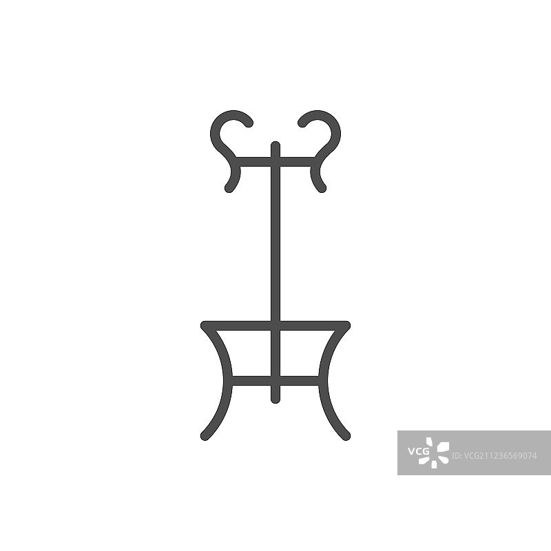 衣帽架线条图标图片素材