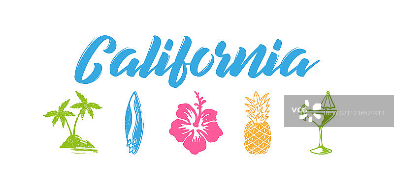 加利福尼亚标志图片素材