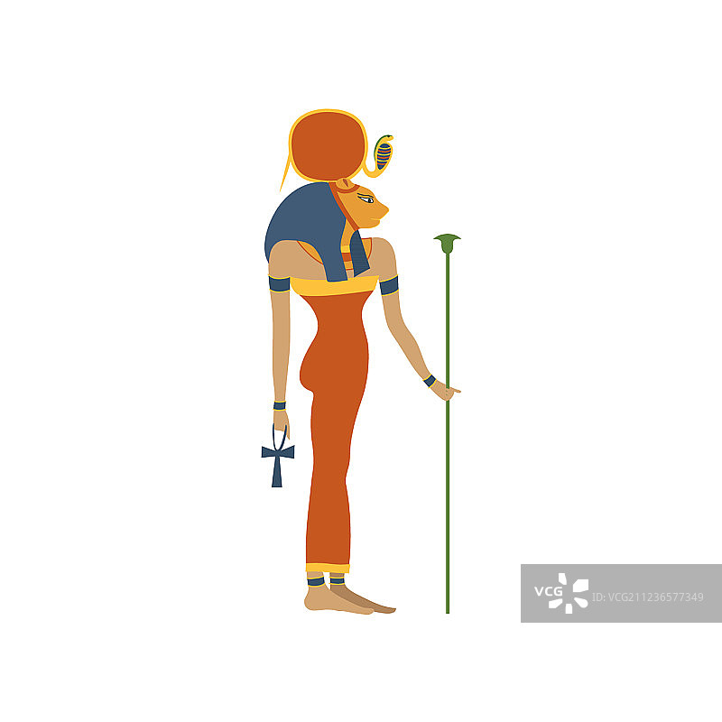 哈索尔：爱之古老女神的象征图片素材