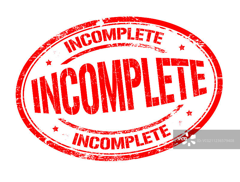 未完成的Grunge橡胶印章图片素材