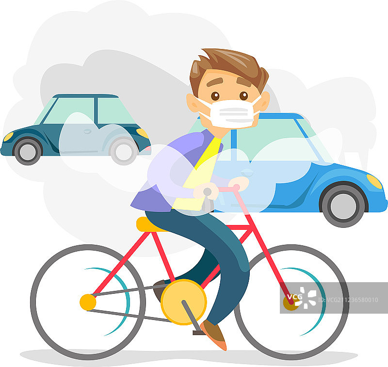 汽车二氧化碳排放造成的空气污染图片素材