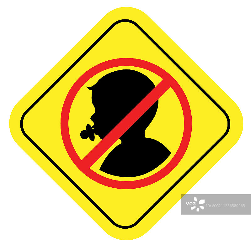 禁止婴儿标志图片素材