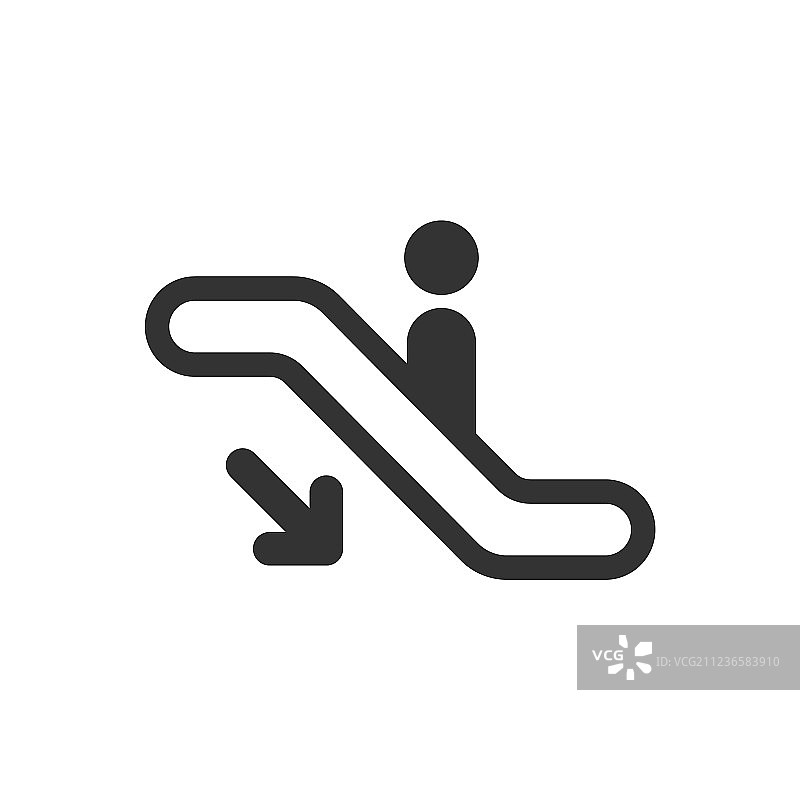 自动扶梯图标商业概念图片素材