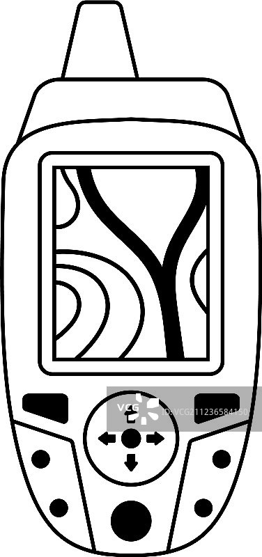 便携式GPS设备图标图片素材